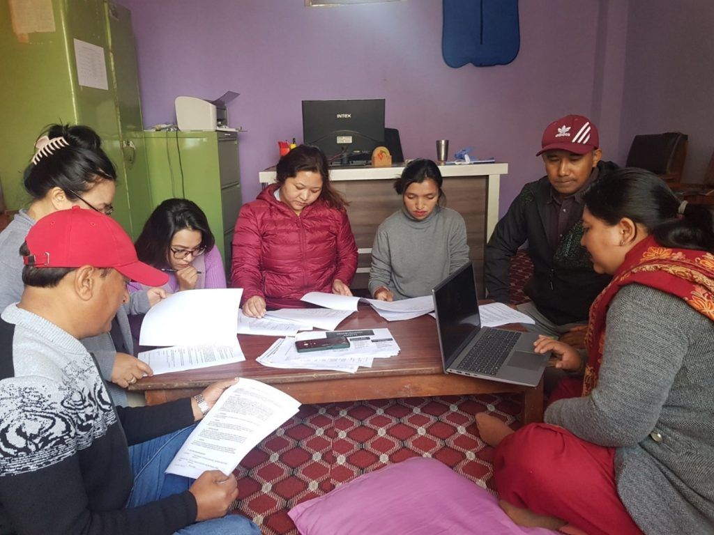 Focus group formed by people with congenital deafblindness with their relatives in Nepal